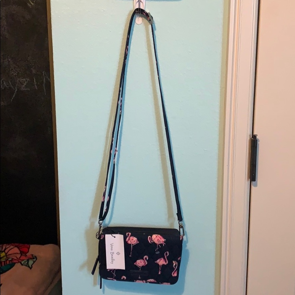 Vera Bradley 3-in-1 cross body flamingo print